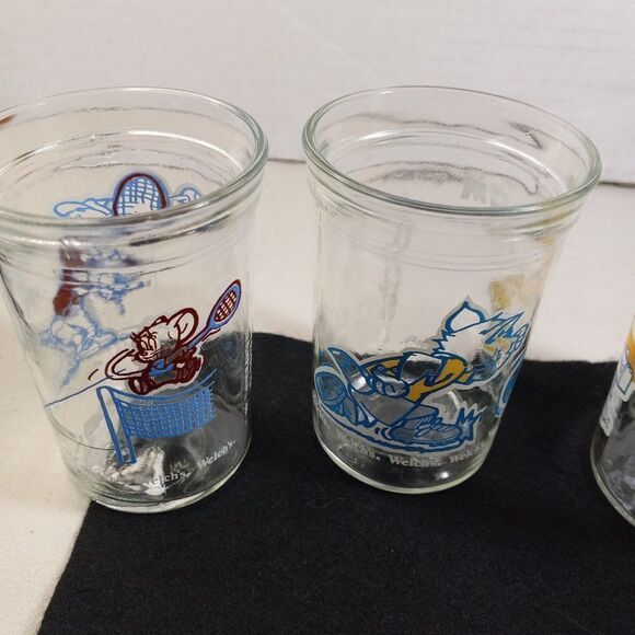 1991 & 1994 Welch's Looney Tunes, Tom and Jerry Glass Jelly Jars Cottagecore - Picture 5 of 9